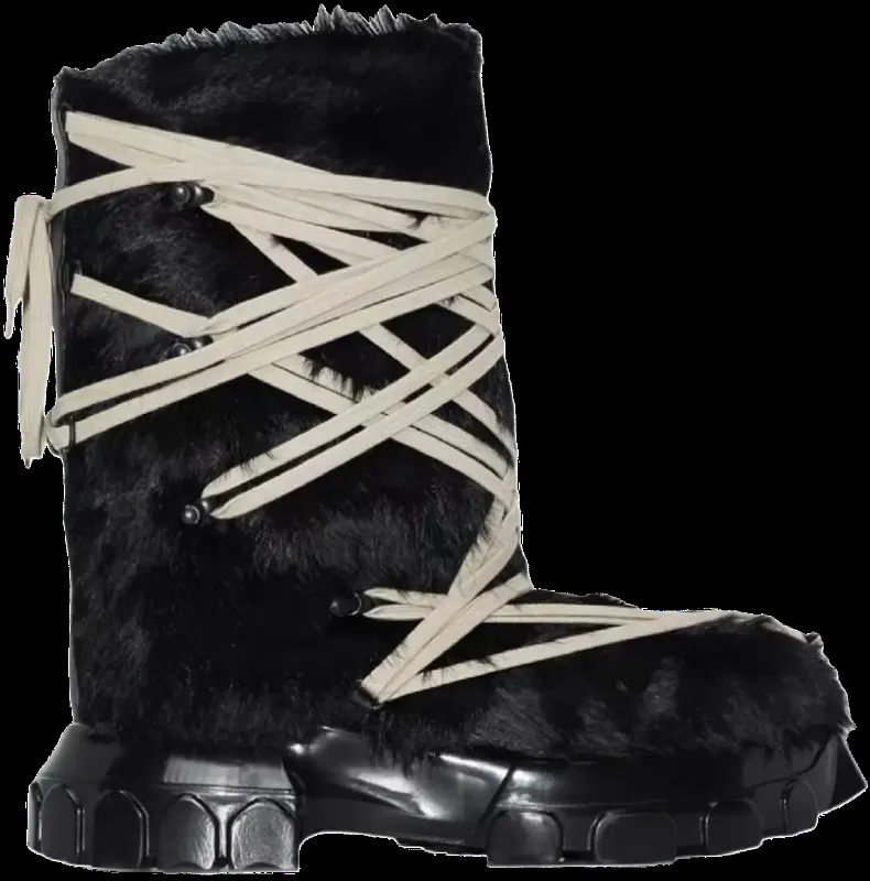 Rick Owens Fur Lunar Boots